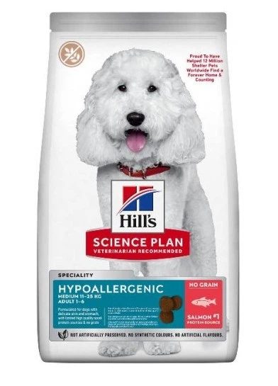 Hill's SP Can adult Hypoallergenic S&M мал.міні беззер.лосось 1.5 кг