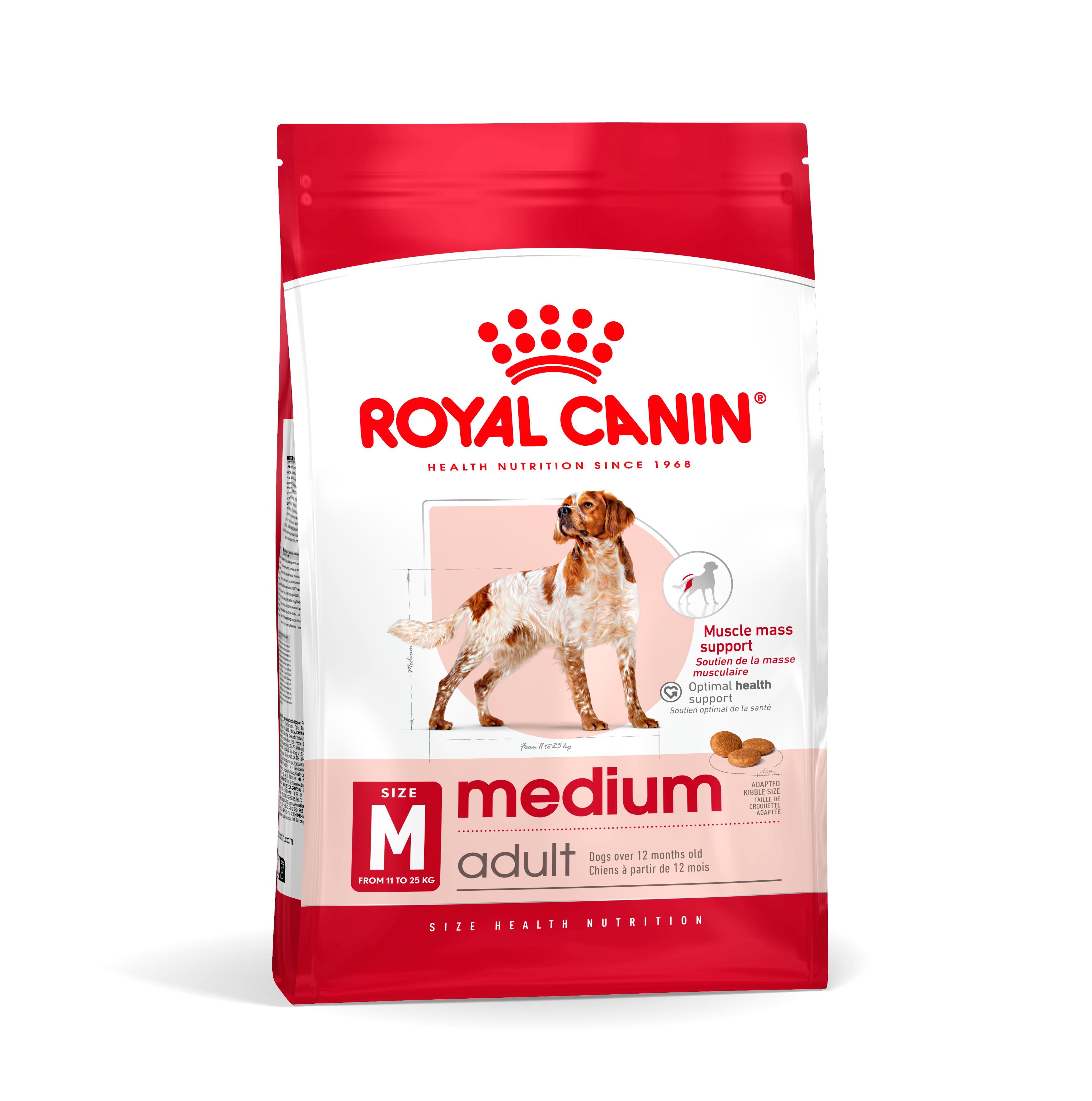 Royal Canin MEDIUM ADULT 3.2kg+800g, корм для собак