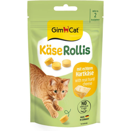 GimCat Ласощі GimCat Kase Rollis для котів таблетки з комплексом вітамінів сирні 40 г