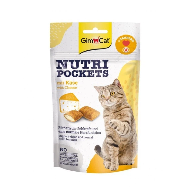 Ласощі GimCat для котів ГімКет Нутрі Покетс Сир крекери з начинкою з таурином 60г арт