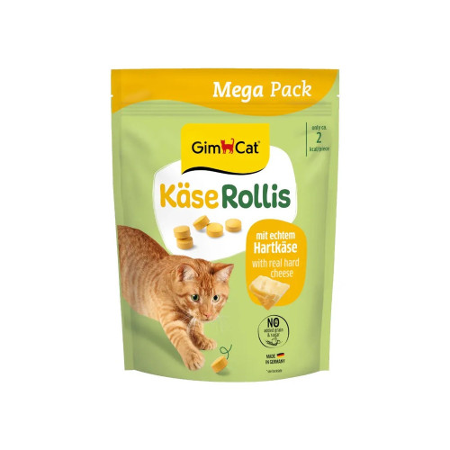 Вітамінізовані таблетки GimCat Kase Rollis для котів усіх порід сирні кульки пак