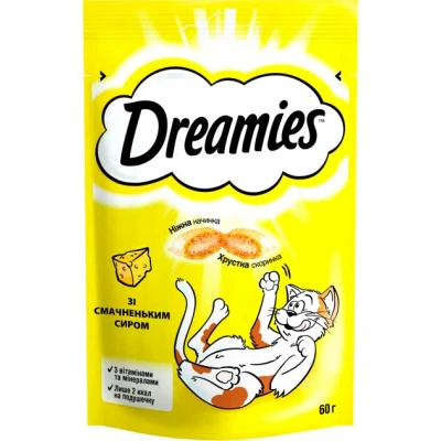 Смаколики для котів Dreamies з сиром 60 g