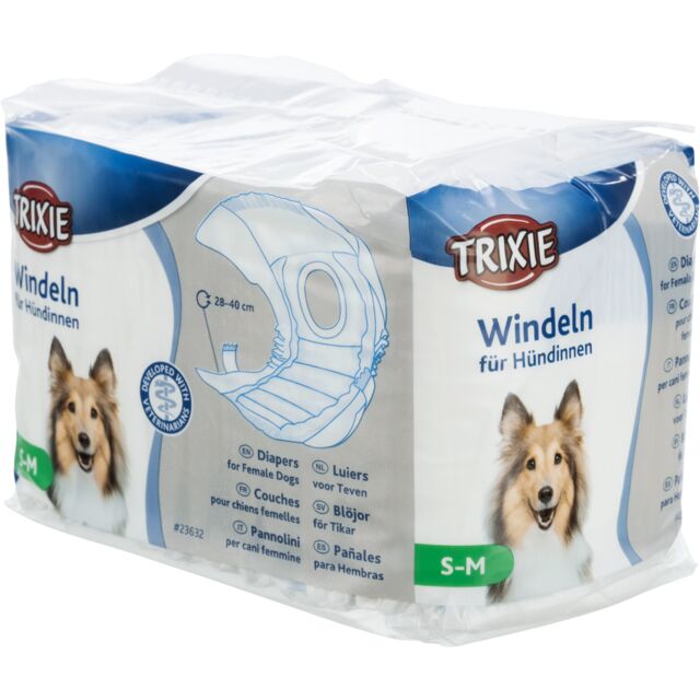 Подгузники для собак Trixie S-M 1 шт