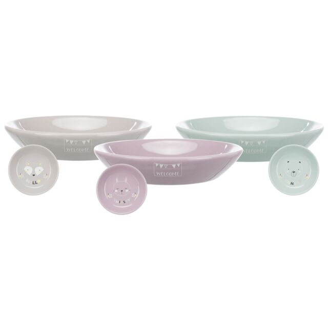 Миска Trixie керамічна для кошенят і цуценят 0,2 л 14 см Арт25128