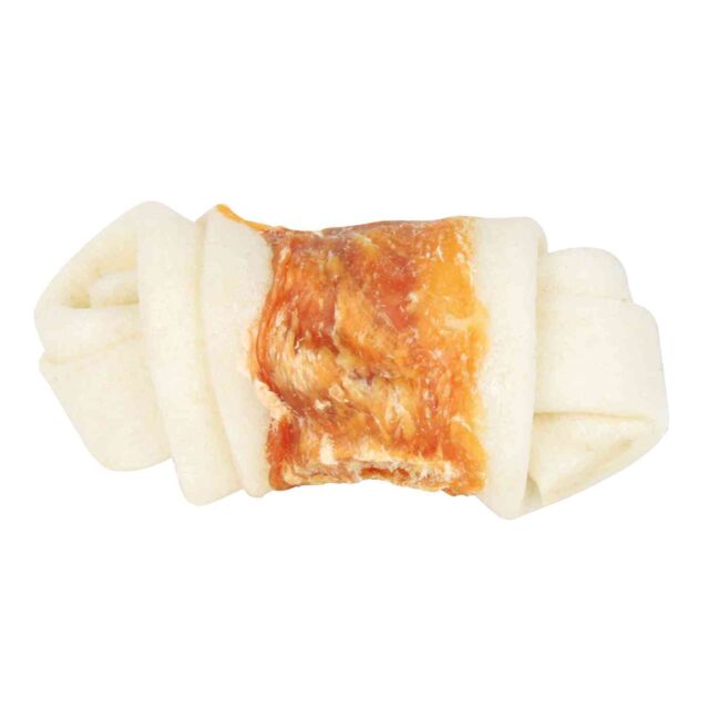 Кісточка Trixie для чищення зубів Denta Fun з куркою натуральна шкіра 5см 70г 5шт/упак арт.31321