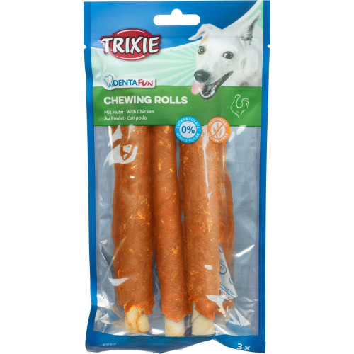 Паличка Trixie для чищення зубів Denta Fun натуральна шкіра 17см 140г