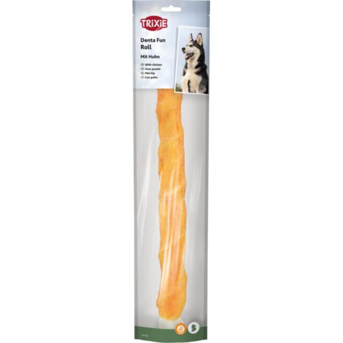 Паличка Trixie для чищення зубів Denta Fun з куркою натуральна шкіра 40см 170г