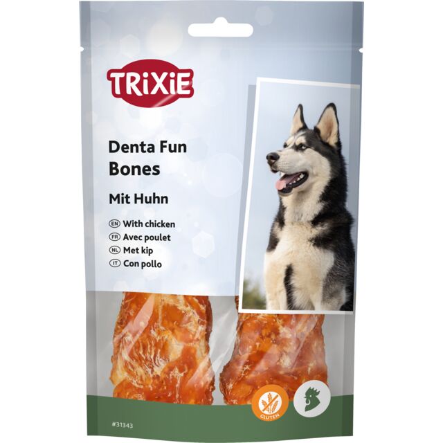 Trixie ласощі для собак кістка для чищення зубів 11 см 120 гр
