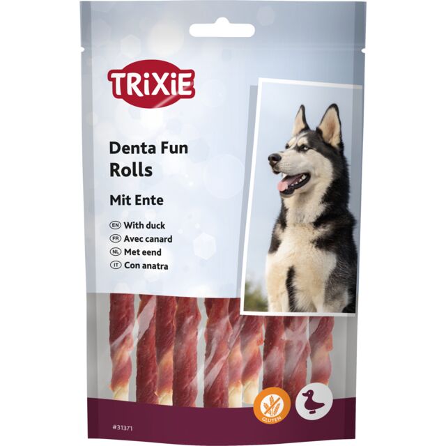 Trixie паличка для чищення зубів Denta Fun натуральна шкіра 12см