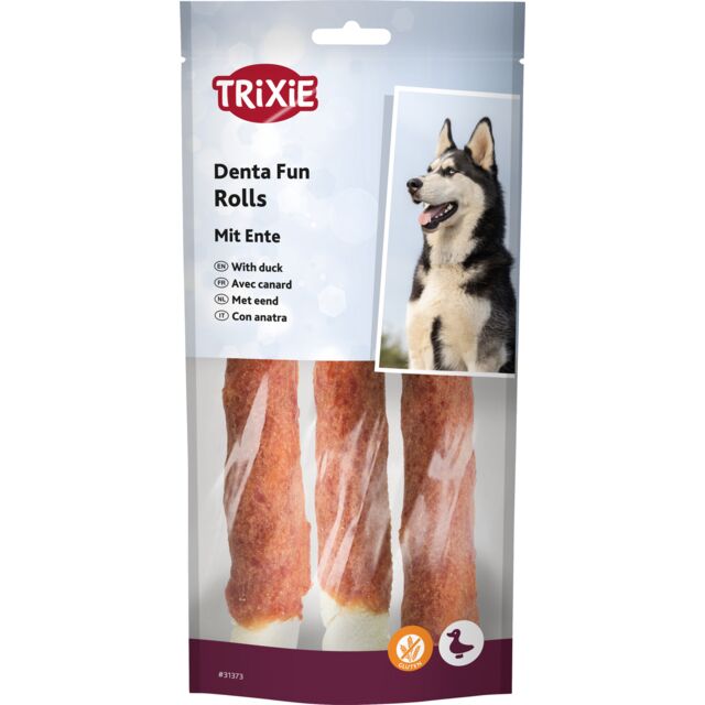 Паличка Trixie для чищення зубів Denta Fun натуральна шкіра 17см 140г