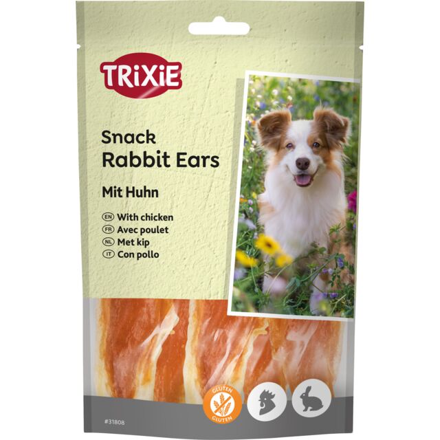Ласощі Trixie для собак Преміо Rabbit Ears кролячі вуха 80г