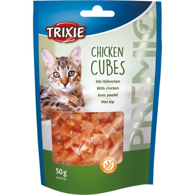 Ласощі Trixie для котів Преміо Chicren Cubes Курячі кубики 50 гр