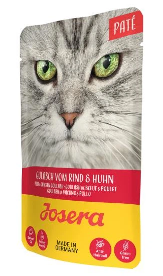 Josera Pate Gulasch vom Rind & Huhn/ЙОЗЕРА ПАШТЕТ ГУЛЯШ З ЯЛОВИЧИНИ ТА КУРКИ 85g, пауч