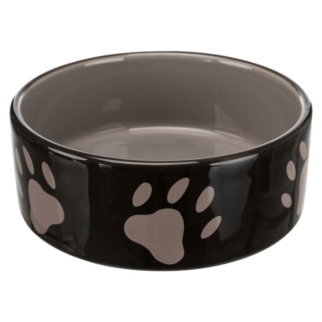 Миска Trixie для котів керамічна коричнева з лапками 12см 0.3л арт.24531