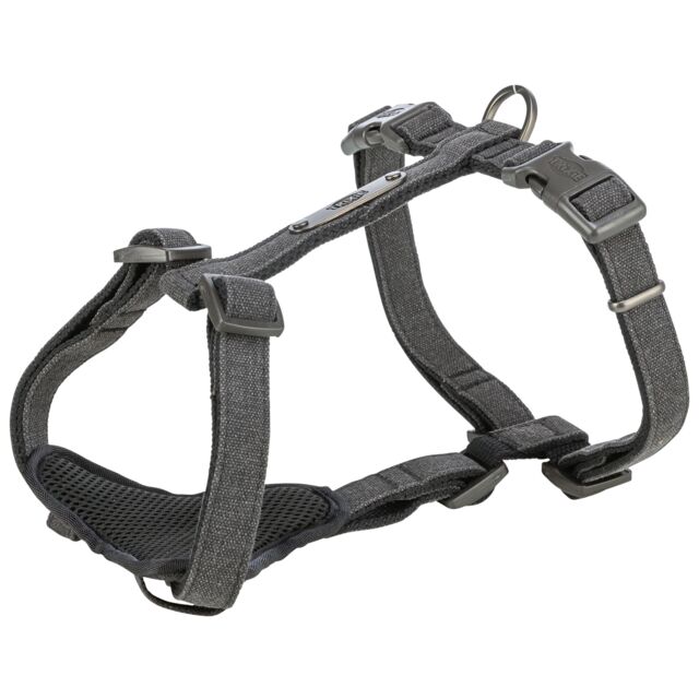 Шлея Trixie CityStyle H-harness для собак бавовна XS–S 30–44 см 10 мм чорна арт 1969601