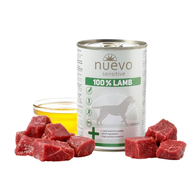 Корм конс. NUEVO SENSITIVE з ягням , для собак з чутливим травленням, 400г
