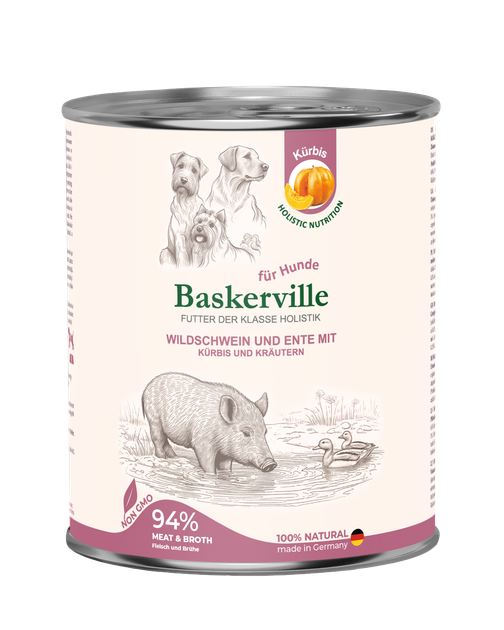 Baskerville для собак 800 гр кабан утка гарбуз