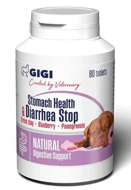 GiGi Stomach Health & Diarrhea Stop Стомач Хелс & Діарея Стоп 1 табл. на 10 кг
