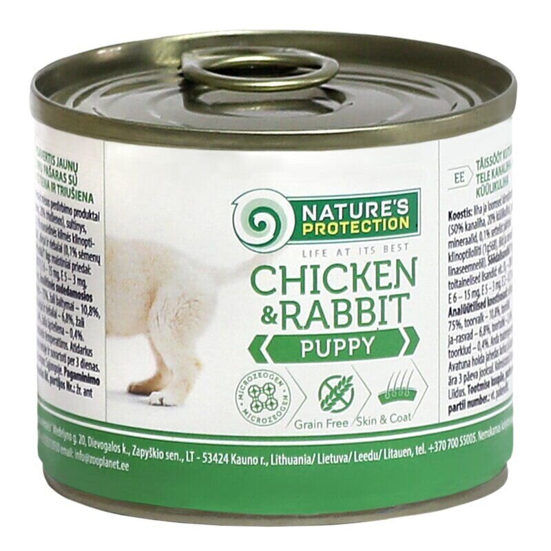 Natures Protection мусс для щенков курица 200 гр