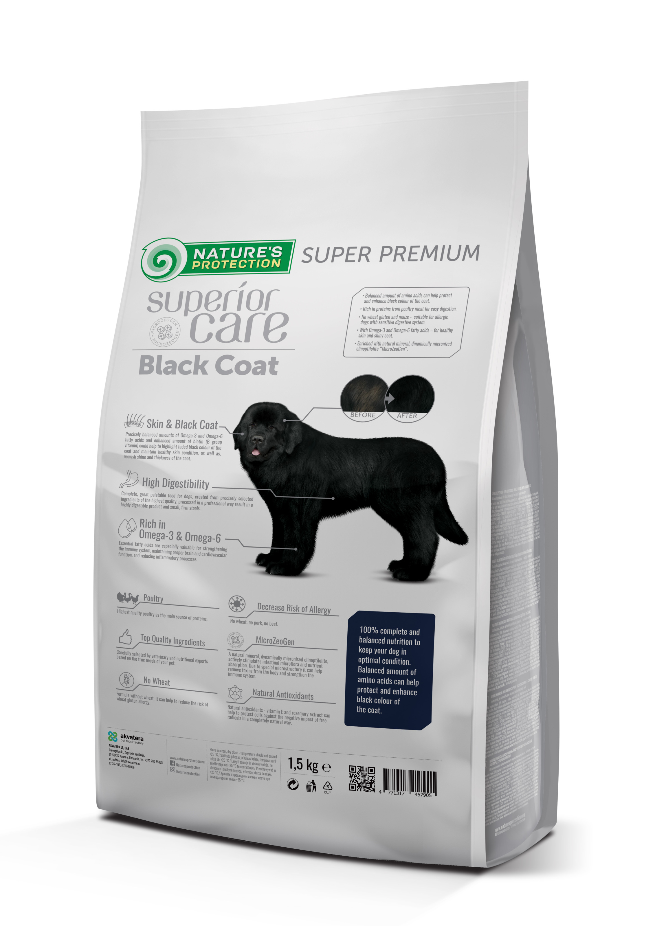 Natures Protection корм для собак всіх пород з рижим окрасом шерсті 10 кг