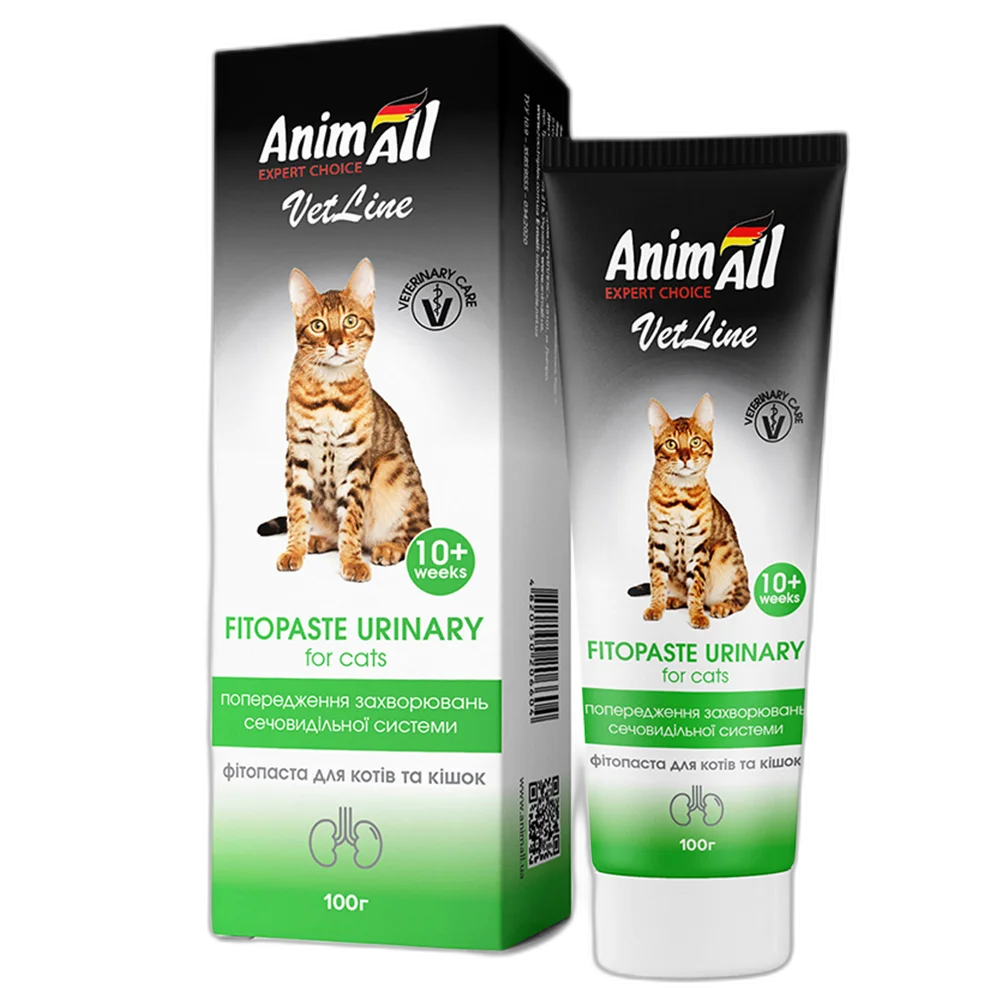 Animall ВетЛайн фiтопаста урiнарi для котiв 100 гр