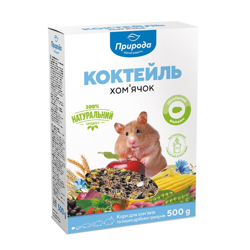 Корм Природа Коктейль для гризунів Хомячок 500 гр