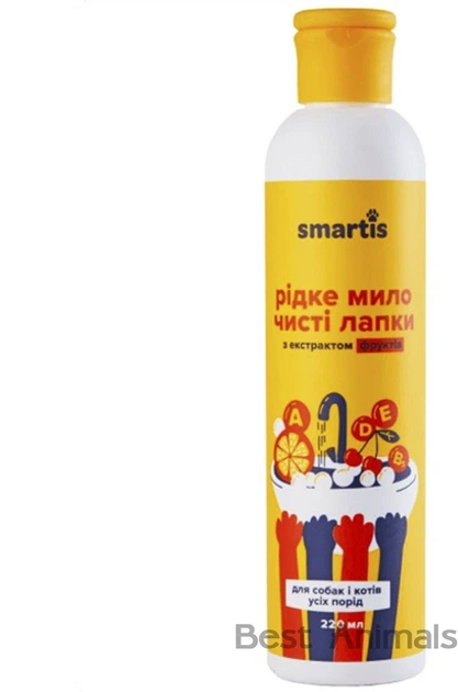 Рике мило Чисті лапки з екстрактом фруктів, для собак і котів. 220 мл Smartis