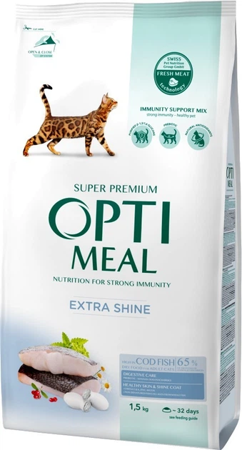 OPTIMEAL корм Д/К тріска 1,5 кг