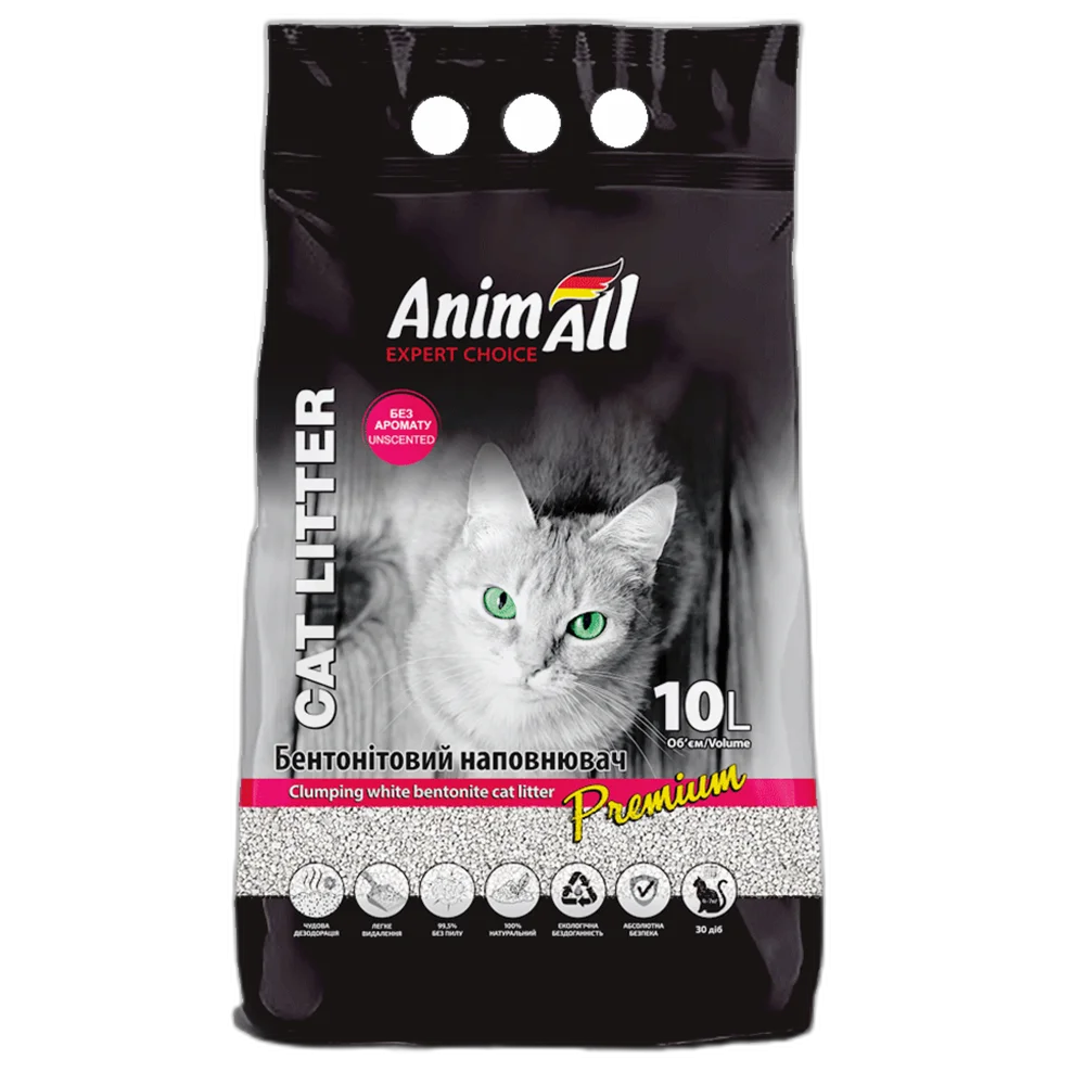 Animall Наповнювач бентонітовий без аромату 10 л