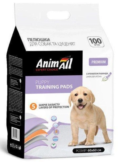 Animall пелюшки лаванда 60х60 1 шт