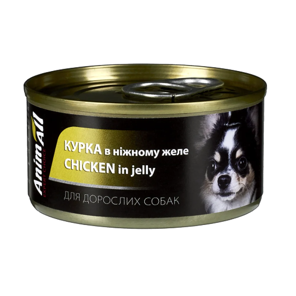 AnimAll,курка в ніжному желе,85г.,для дорослих собак