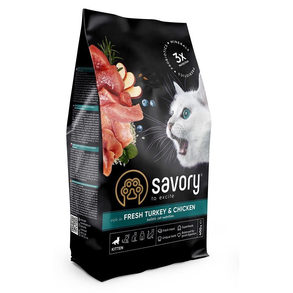 Savory Kitten Chicken with Fresh Turkey 0,4kg
