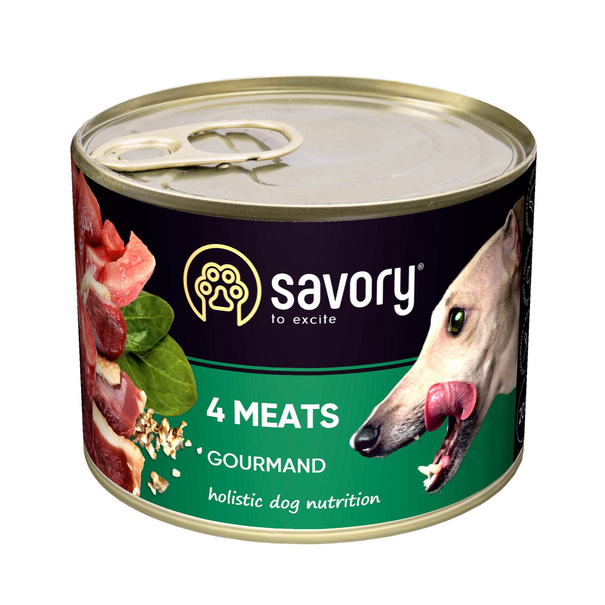 Savory Dog Gourmand 4 вида мяса k 200g