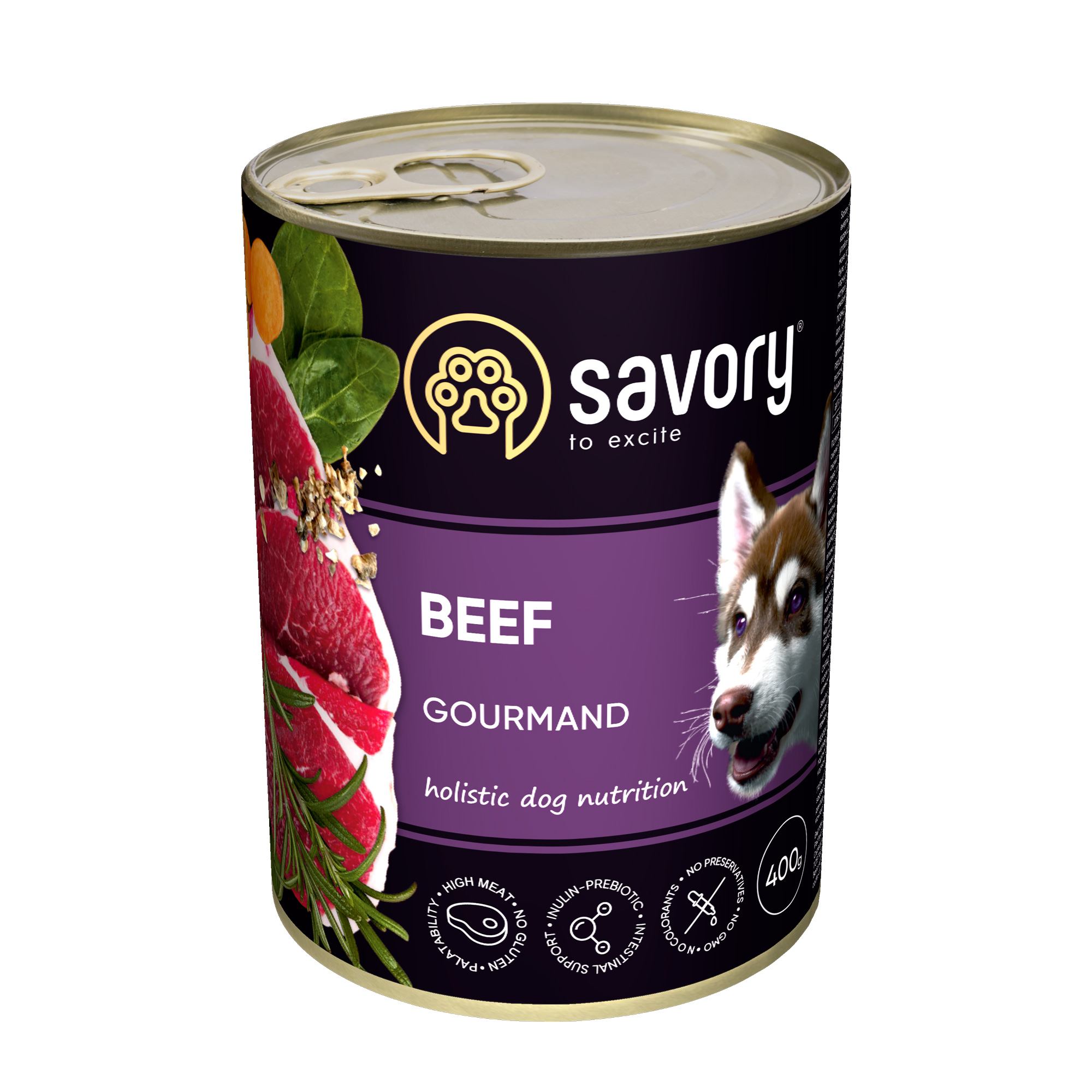Savory Dog Gourmand говядина k 400g
