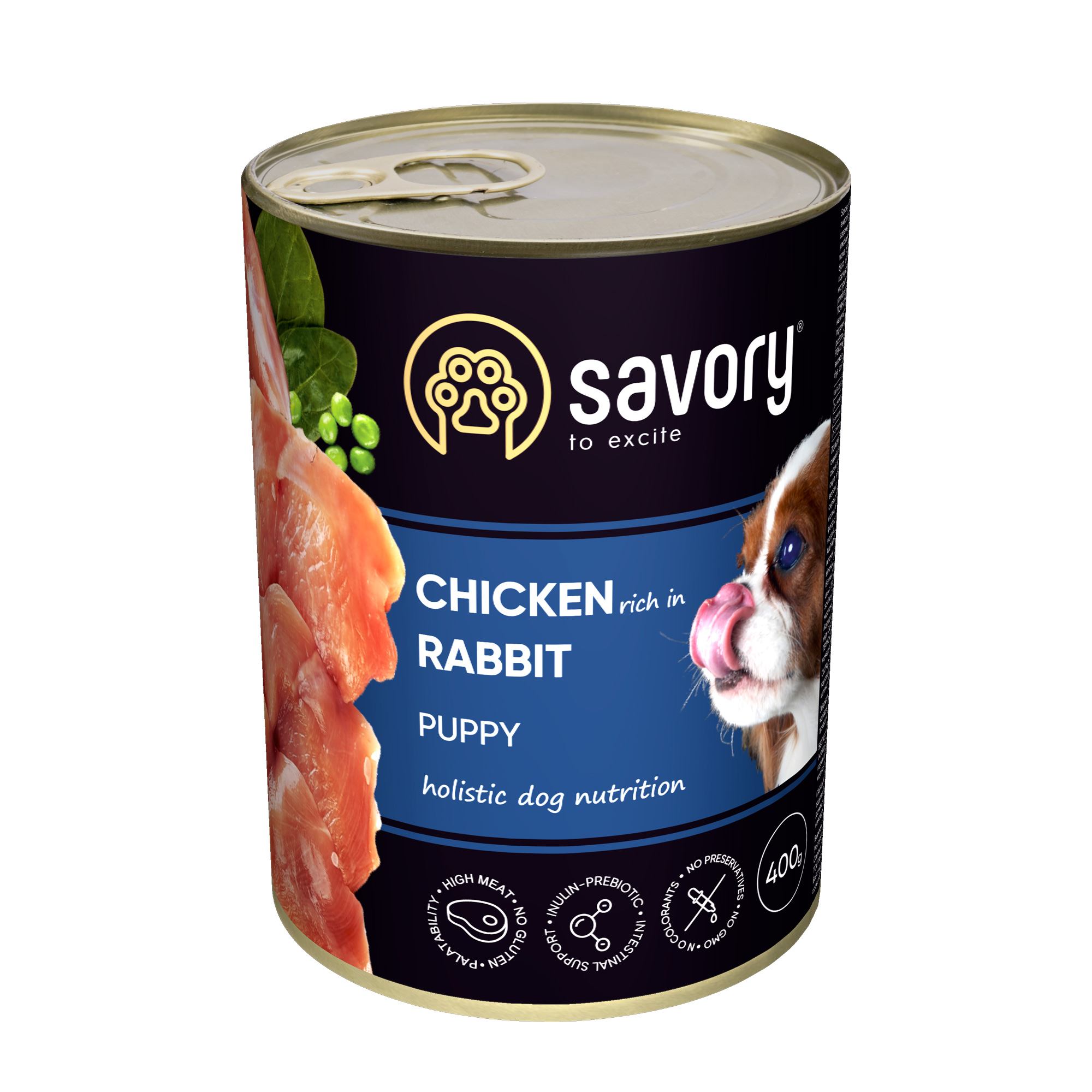 Savory Dog All breeds Puppy с кроликом k 400g