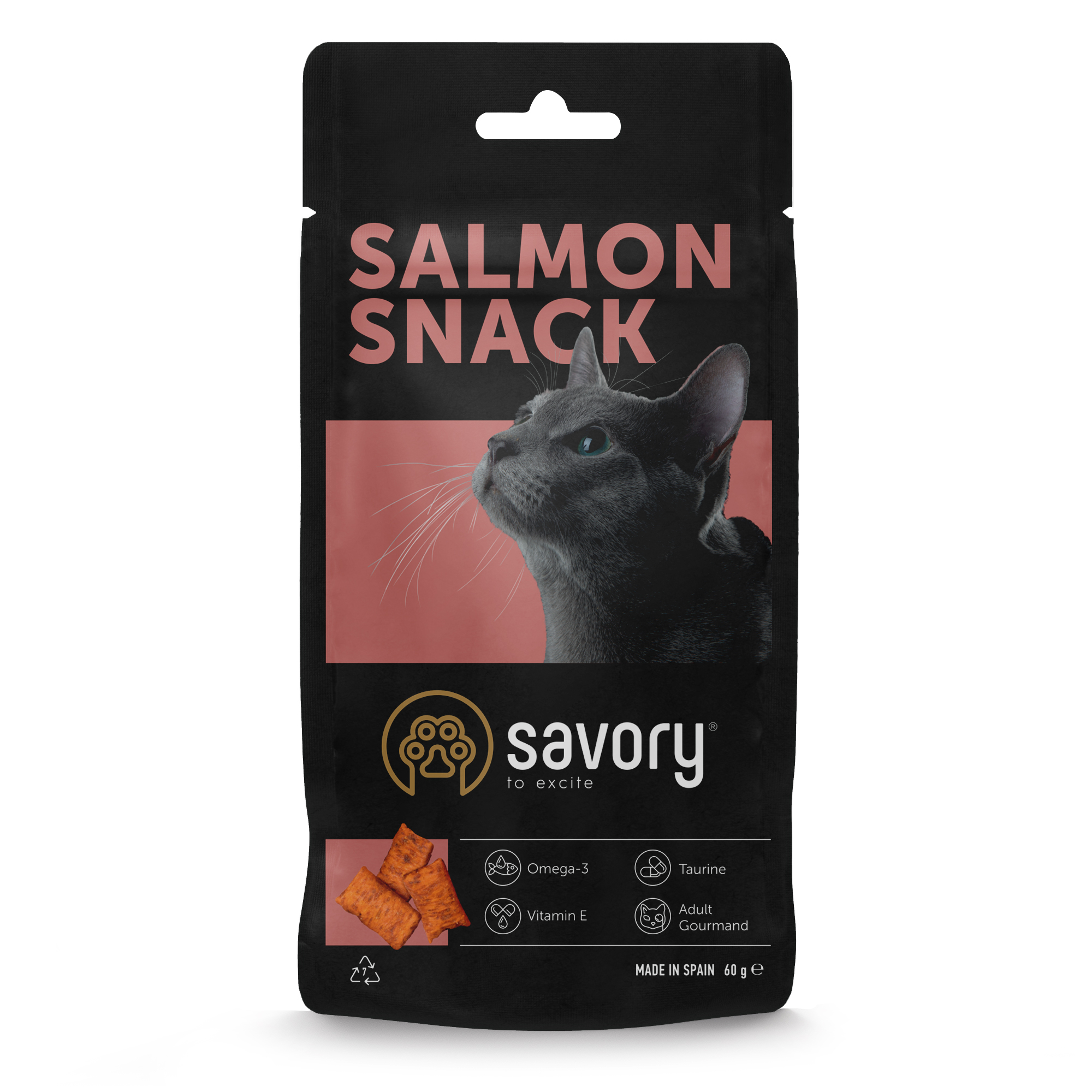 Ласощі SAVORY для котів Гурман із Лососем, 60г, арт. 31454