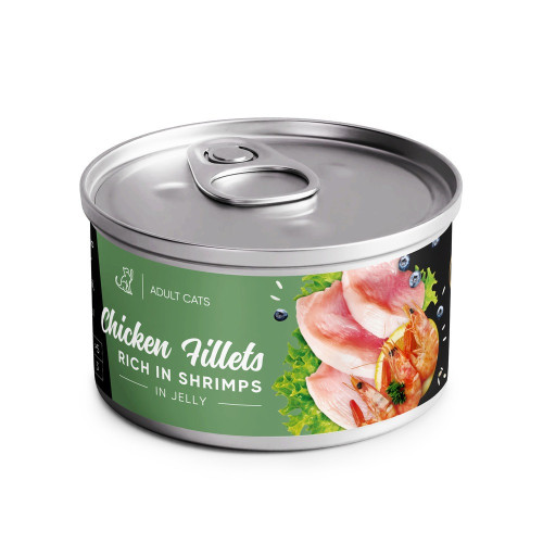 Savory корм для котів філе курки з креветками в желе 70 г