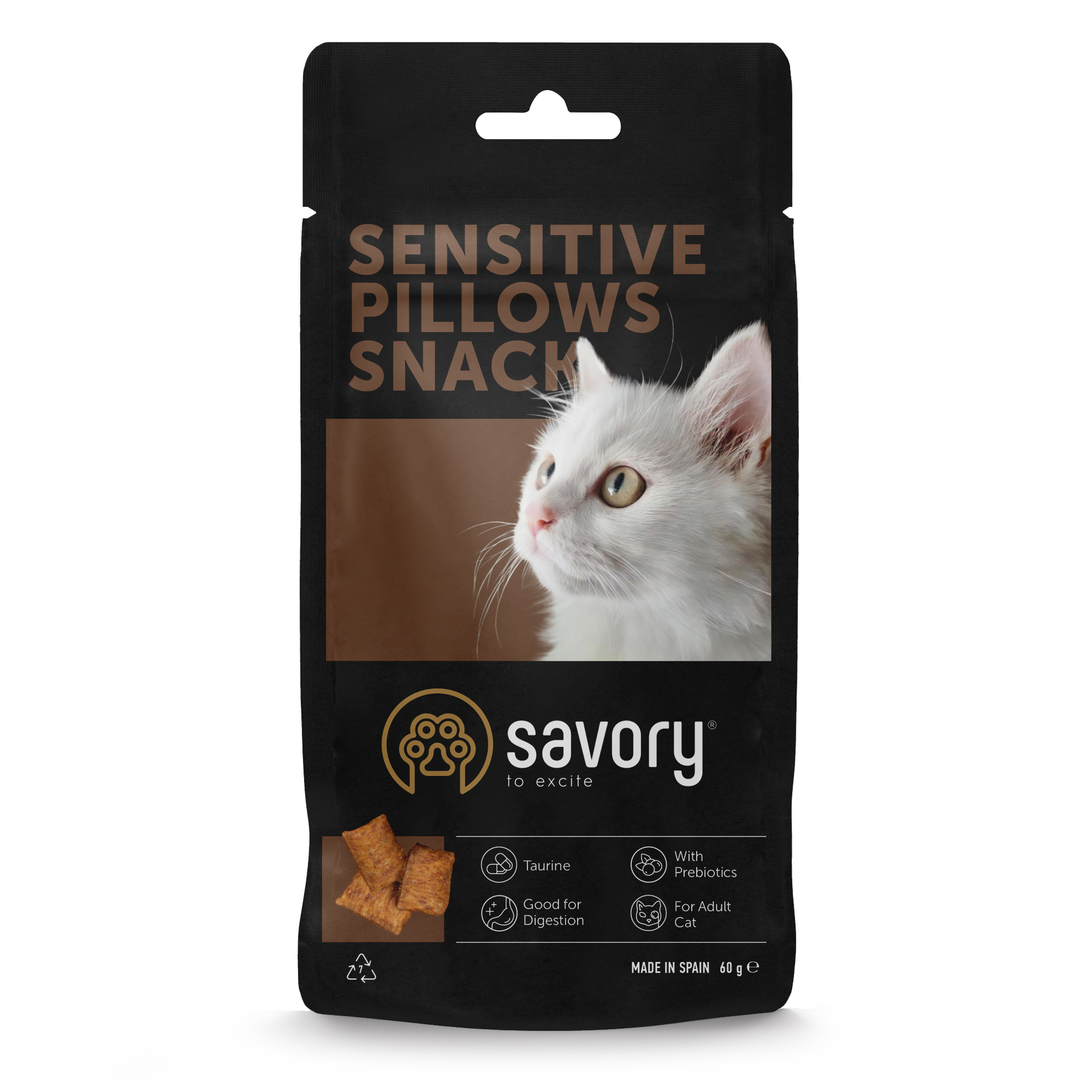 Savory хрумкі ласощі для котів з чутливим травленням 60 гр