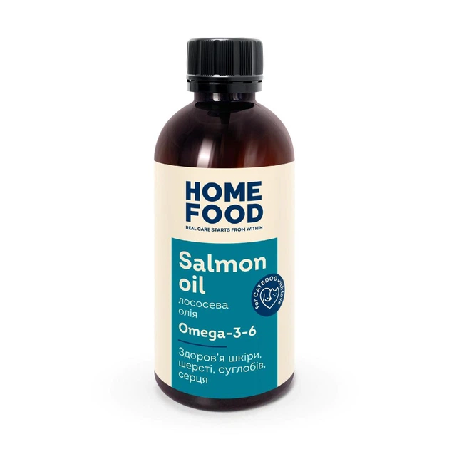 Лососева олія для собак та котів 200 мл Home Food