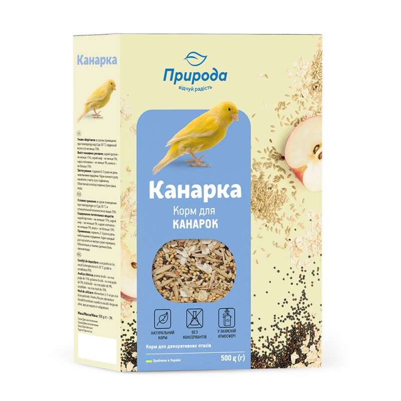 Корм для канареек Природа 500 гр