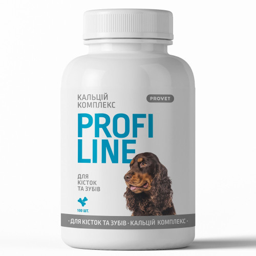 Вітаміни PROVET PROFLINE для собак кальцій комплекс для кісток та зубів 100 шт