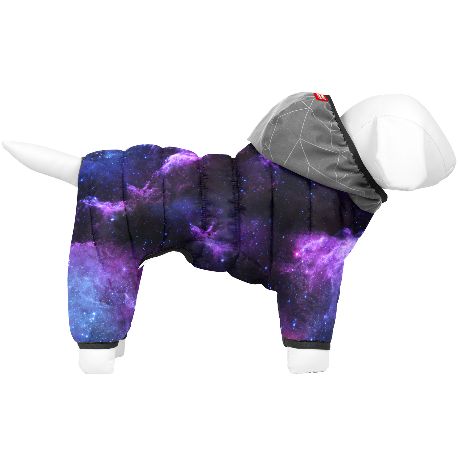Комбінезон для собак WAUDOG Clothes малюнок "NASA21", XS30, В 40-43 см, С 27-30 см