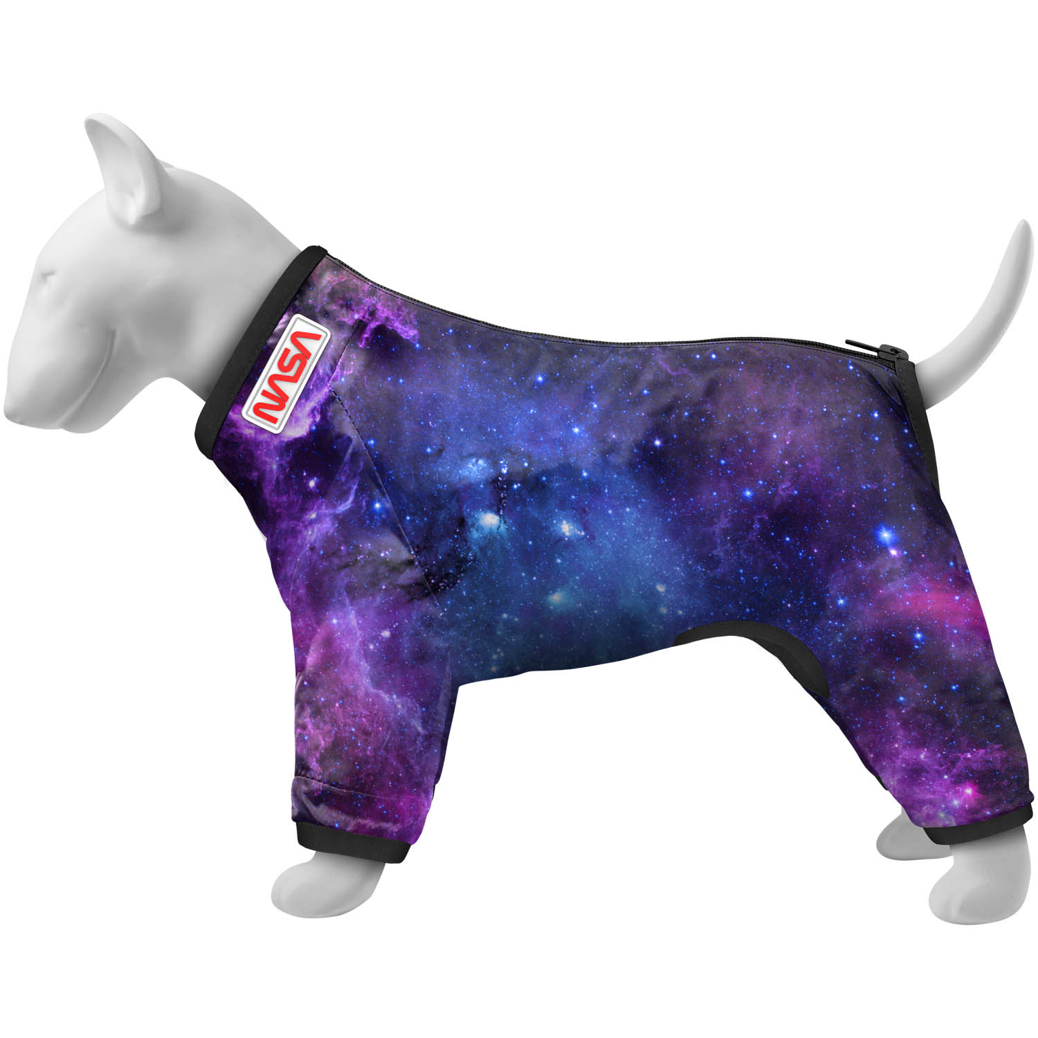 Вітровка для собак WAUDOG Clothes, малюнок «NASA21», S40, В 56-59 см, С 37-40 см