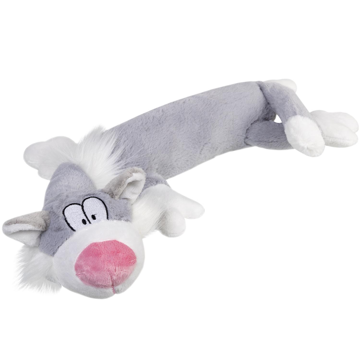 Іграшка для собак Кіт з пищалкою GiGwi Plush Friendz, плюш, штучне хутро, 63 см