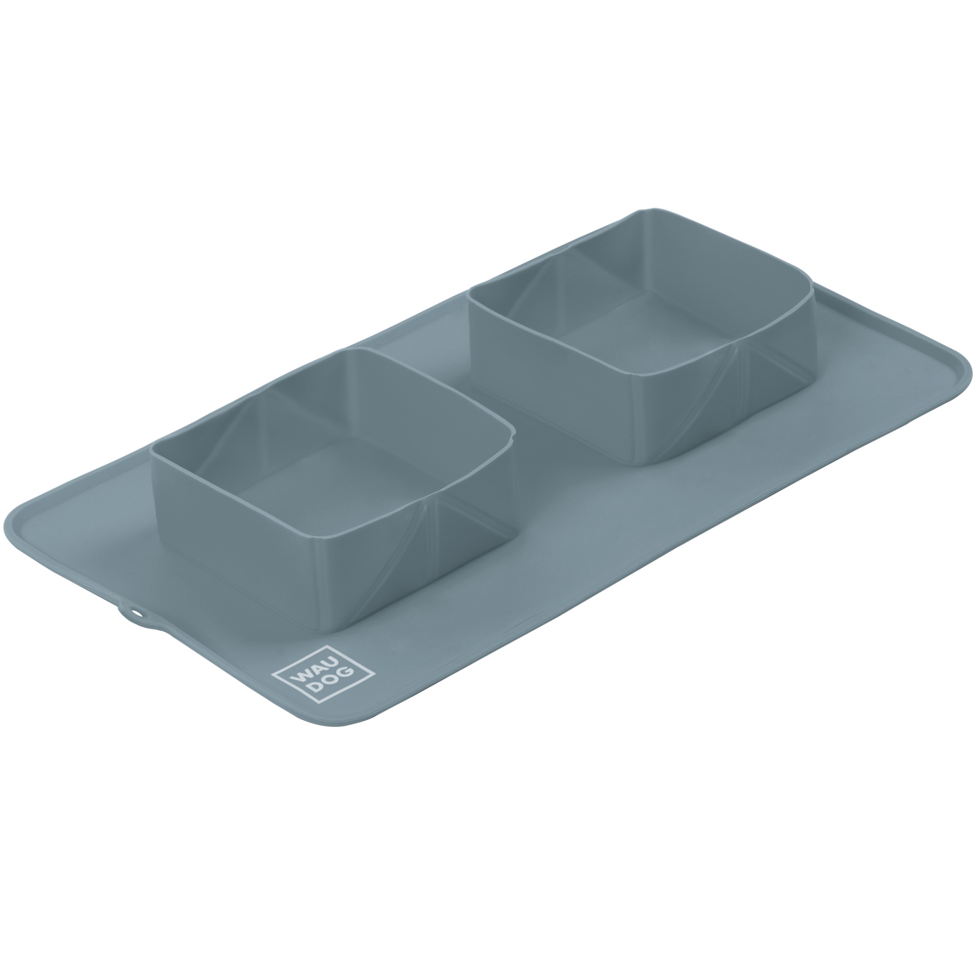 Миска складана WAUDOG Silicone,385х230х50 мм сірий