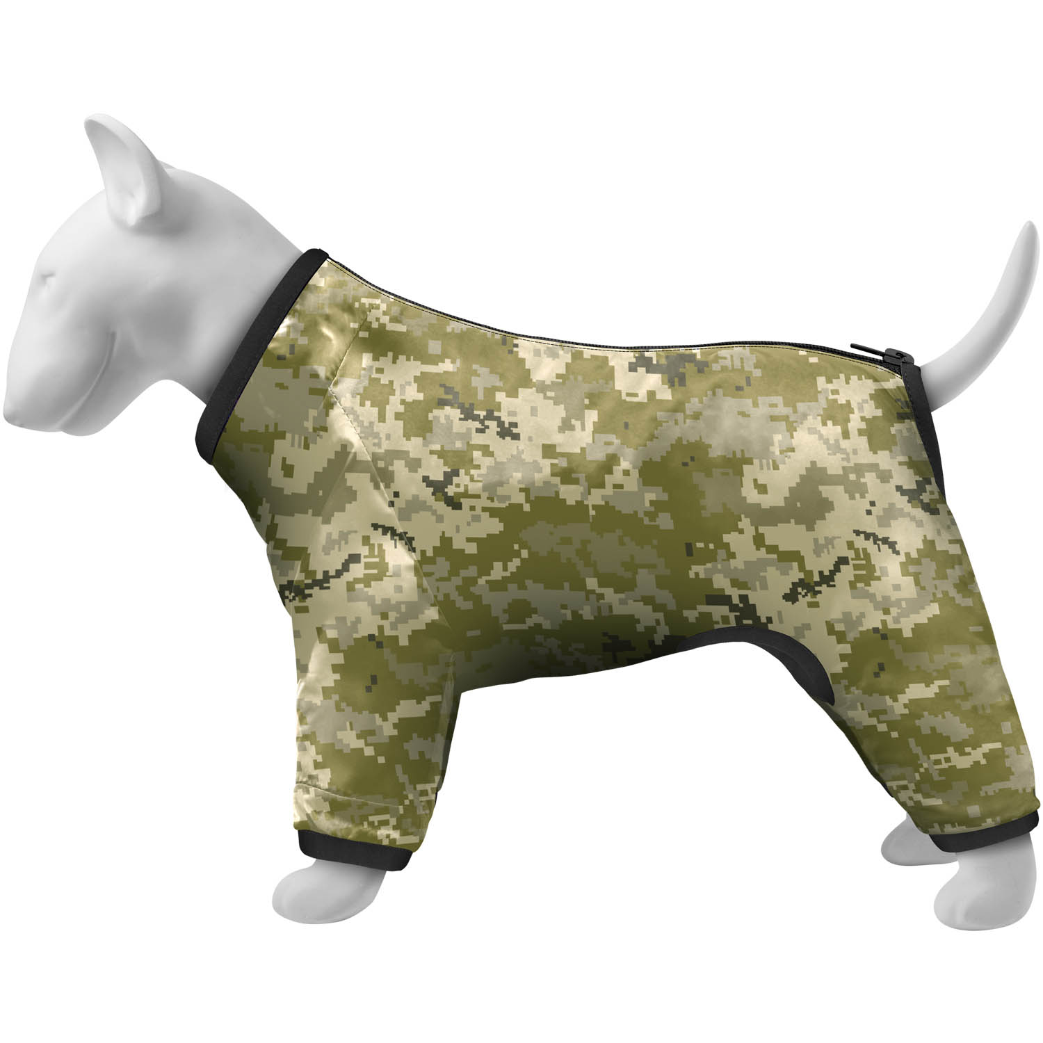 Вітровка для собак WAUDOG Clothes, малюнок "Мілітарі", S35, В 47-51 см, С 35-39 см