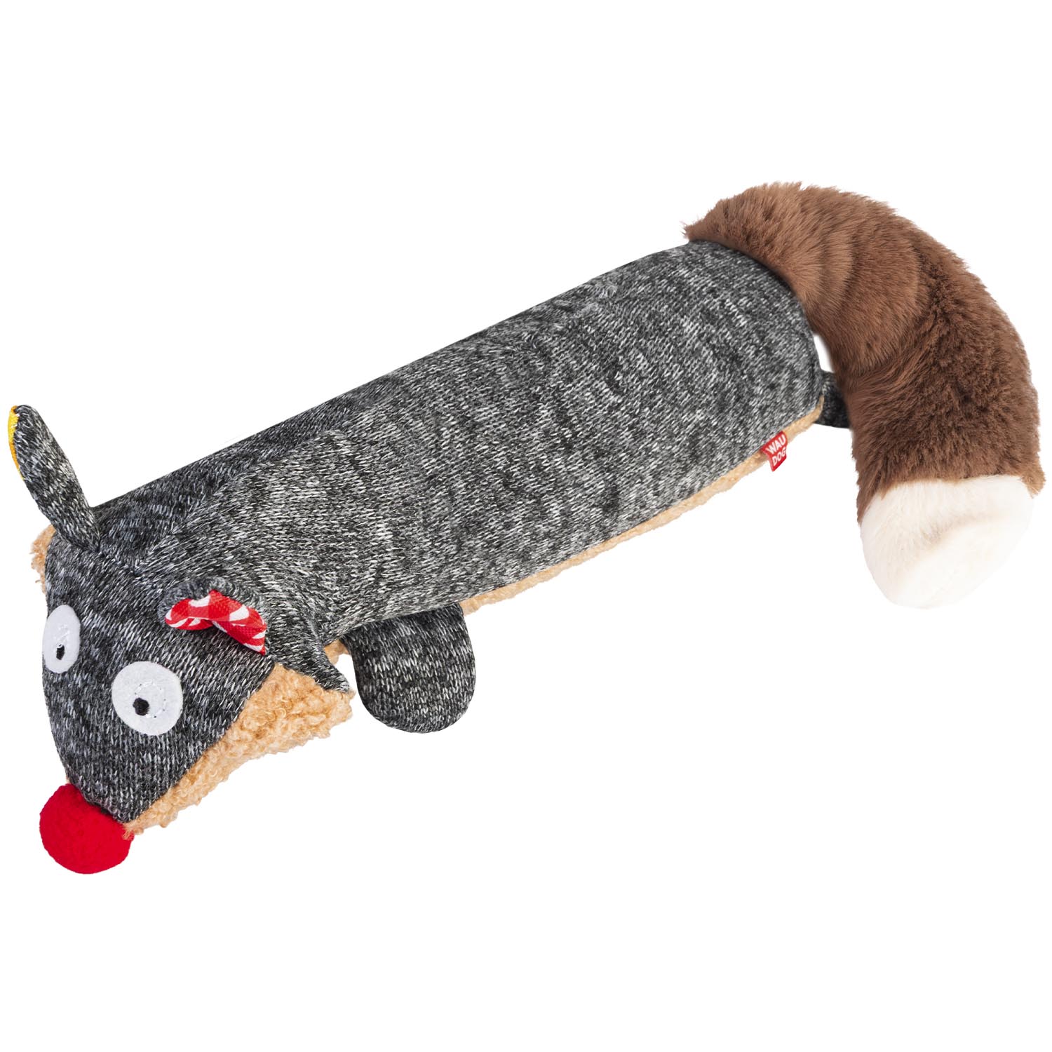 Іграшка для собак WAUDOG Fun Plush Єнот, трикотаж, Ш 7 см, Д 24 см, L