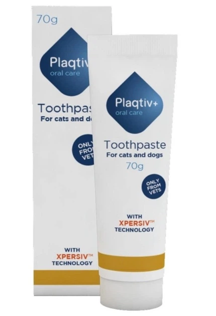 Зубна паста для гігієни ротової порожнини котів та собак Plaqtiv+ Toothpaste 70гр
