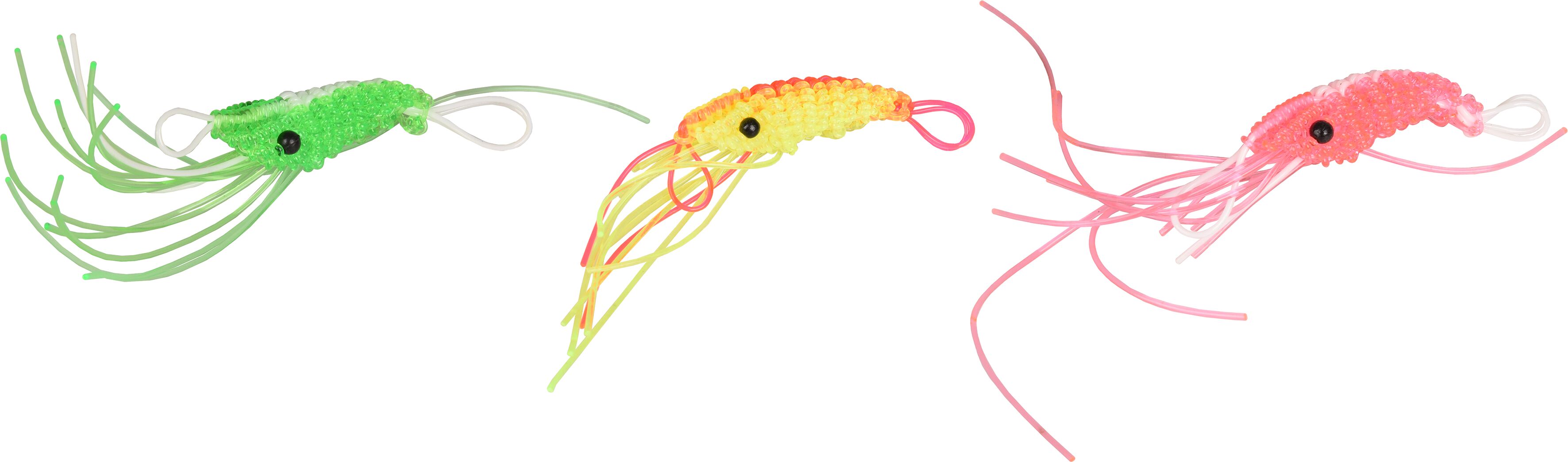 Flamingo PLASTIC SHRIMP креветка іграшка д/котів, латекс 1,5х6см