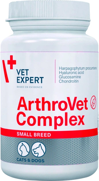 Харчова добавка Vet Expert ArthroVet Complex Small для підтримки здоров'я хрящів і суглобів кішок і малих порід собак 1 капс